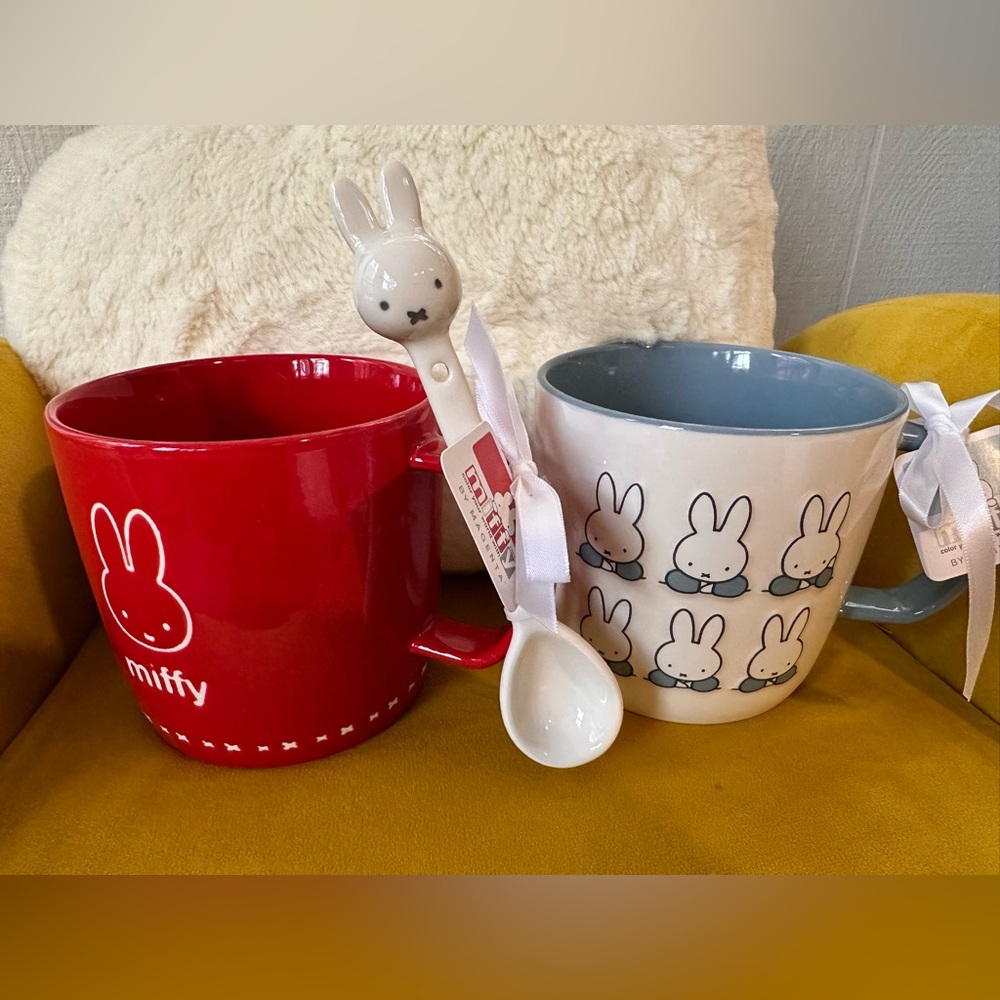 NWT. Miffy Set of Two Mugs, OS